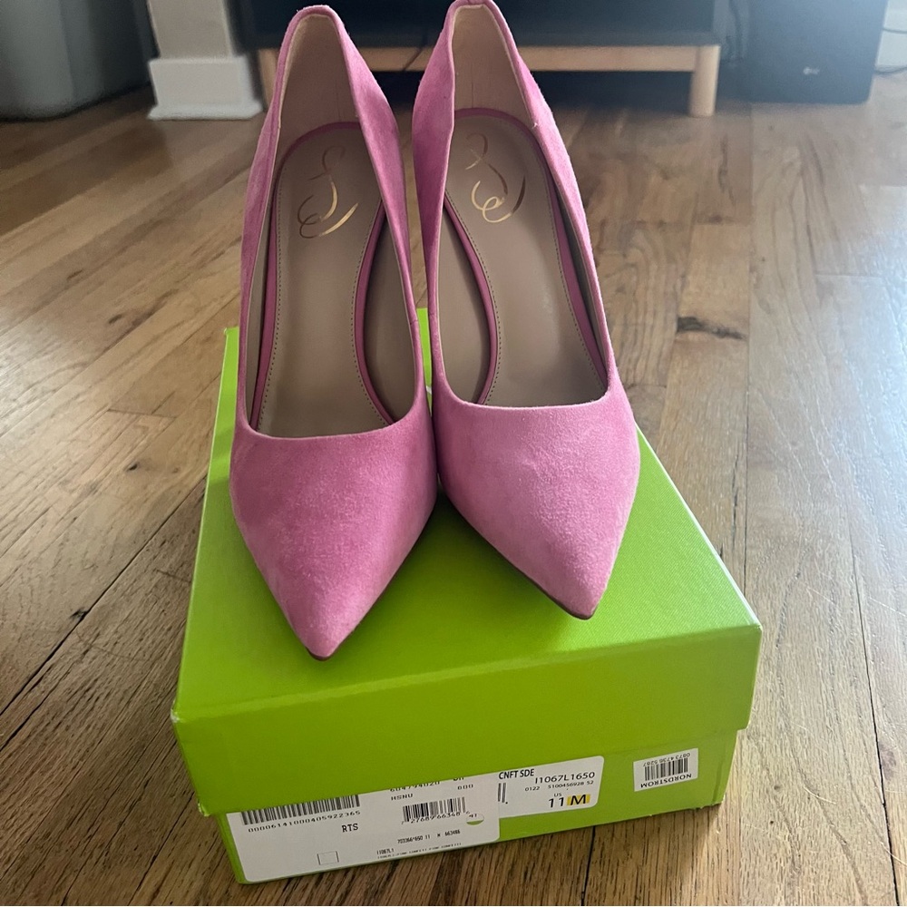 Sam Edelman Pink Suede Heels